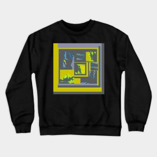 Map of Planet Glepplenorz, Sci Fi Crewneck Sweatshirt